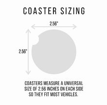 Load image into Gallery viewer, Cow Print Resin Car Coaster - 2 Coasters