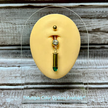 Load image into Gallery viewer, 9mm Bullet Casing Belly Button Rings