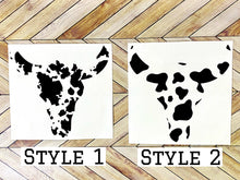 Load image into Gallery viewer, Cow Print Cattle Skull Decal