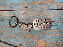 Load image into Gallery viewer, It’s a Jeep,Dodge,Tacoma,GMC,Chevy,Ford Thing Metal Stamped Keychain