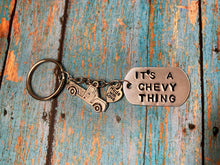 Load image into Gallery viewer, It’s a Jeep,Dodge,Tacoma,GMC,Chevy,Ford Thing Metal Stamped Keychain
