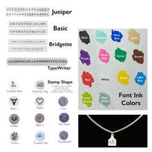 Load image into Gallery viewer, Custom Initial Small Cow Tag Necklace
