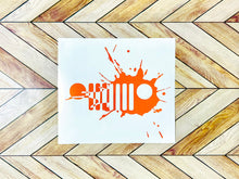 Load image into Gallery viewer, Jeep Grille Splatter Decal
