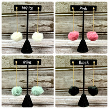 Load image into Gallery viewer, Mini Pom Pom Earrings | Western Pom Pom Earrings | Western Earrings | Western Jewelry | Pom Pom Earrings | Mini Pom Poms
