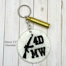 Load image into Gallery viewer, 4DMW | 4 Doors More Whores Resin Keychain
