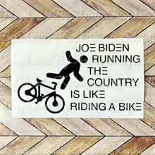 Load image into Gallery viewer, Joe Biden Riding Bike Decal
