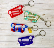 Load image into Gallery viewer, Jeep Grille Resin Keychain
