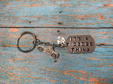 Load image into Gallery viewer, It’s a Jeep,Dodge,Tacoma,GMC,Chevy,Ford Thing Metal Stamped Keychain
