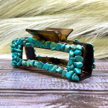 Load image into Gallery viewer, Large Turquoise Stone Hair Clip |Western Hair Clip | Western Hair Accessories | Turquoise Hair Clip
