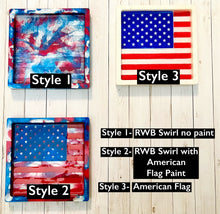 Load image into Gallery viewer, American Flag Resin Coaster
