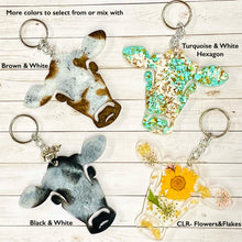 Load image into Gallery viewer, Resin Cow Keychains
