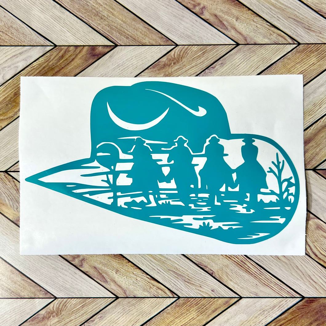 Western Cowboy Hat Decal