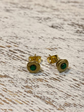 Load image into Gallery viewer, 22 Caliber Bullet Casing Stud Earrings
