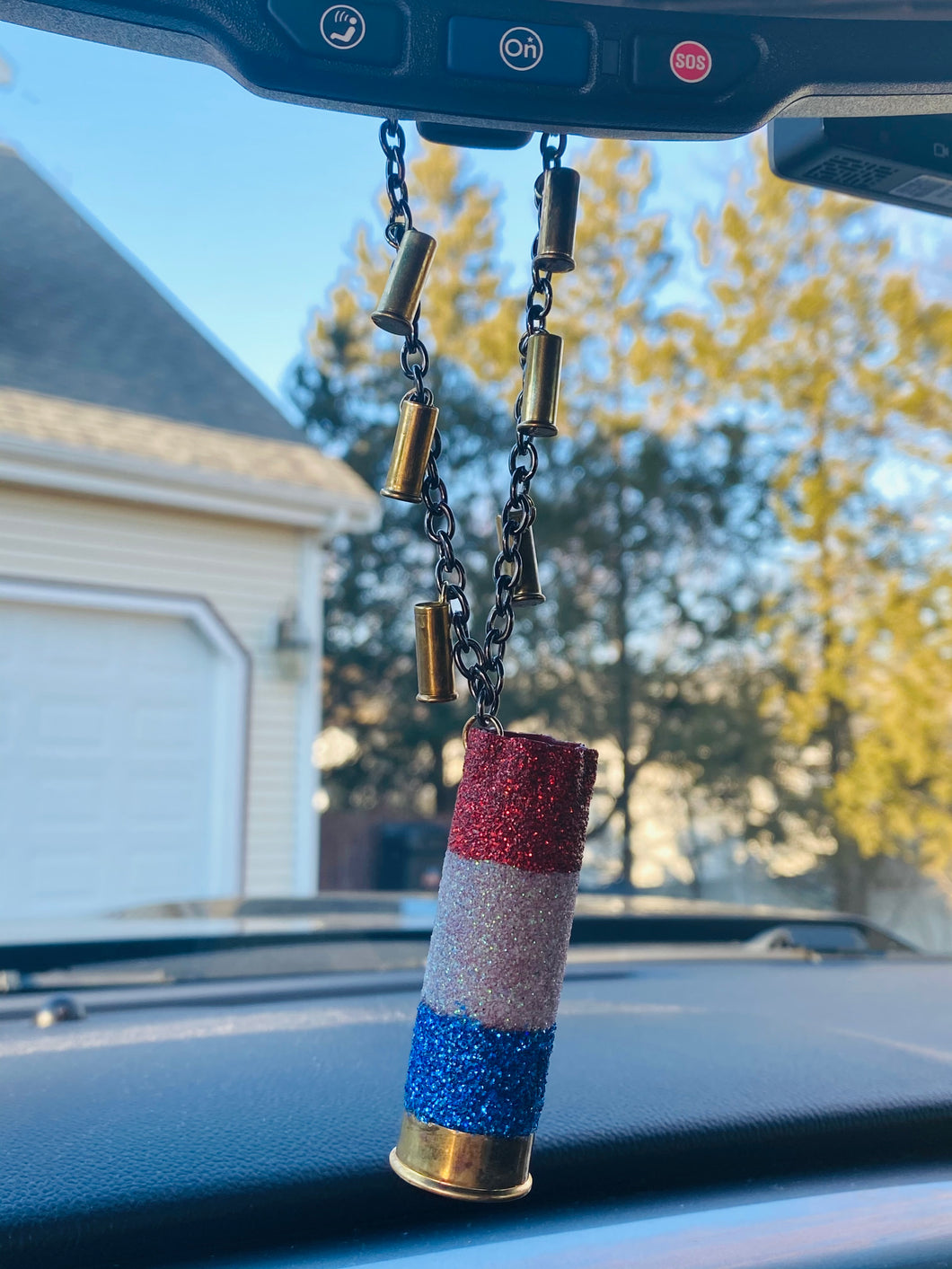 Shotgun Shell Rearview Mirror Hanger