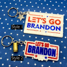 Load image into Gallery viewer, Let’s Go Brandon Resin Keychain
